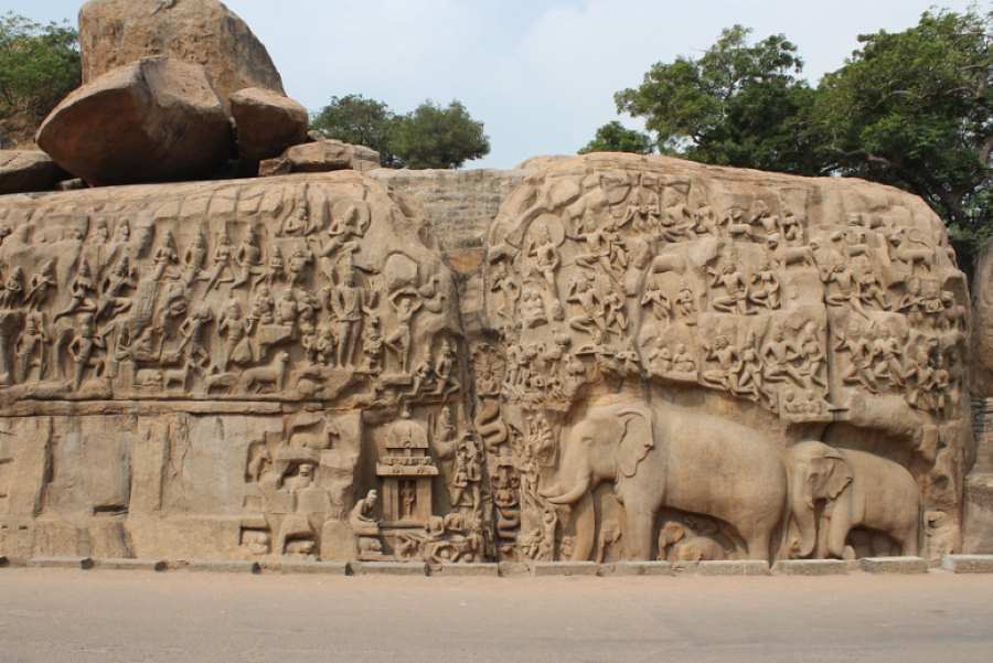 arjunas penance in mahabalipuram