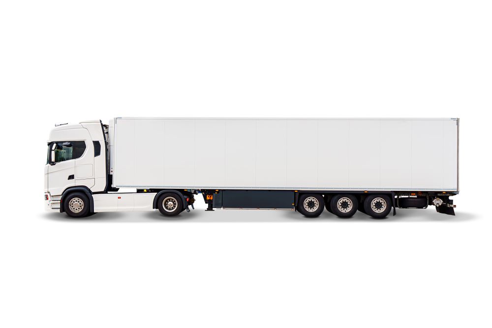 huge white truck