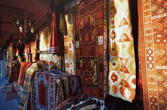 turkish carpets at shop