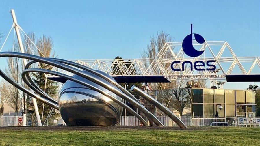 view of cnes logo in cnes office park