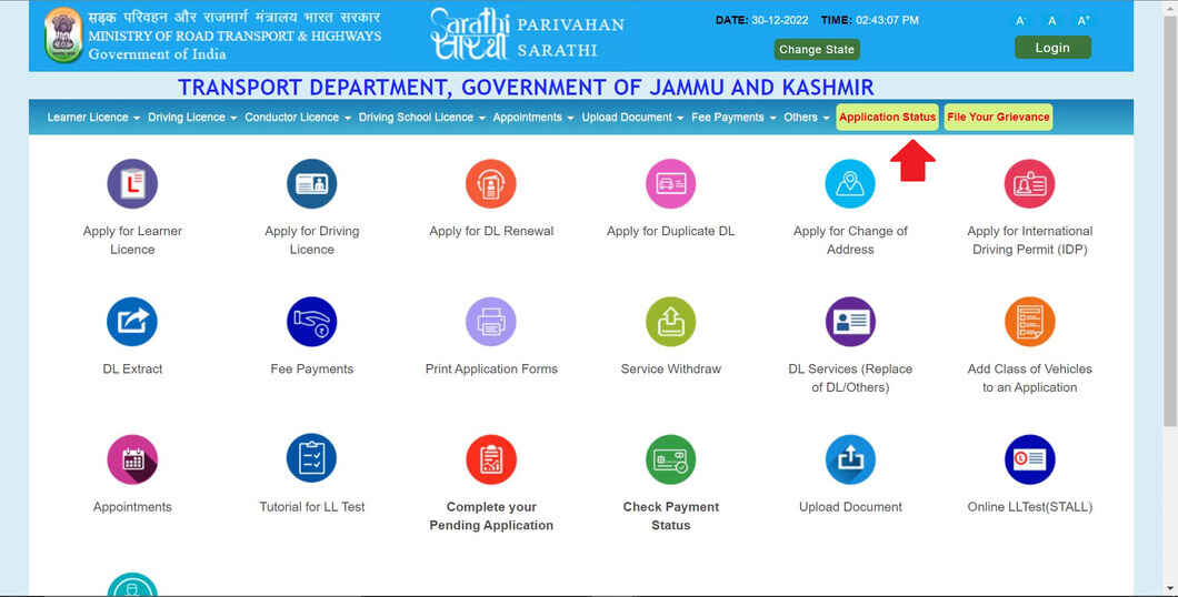 Driving Licence Application Status In Jammu Kashmir Process & Tips