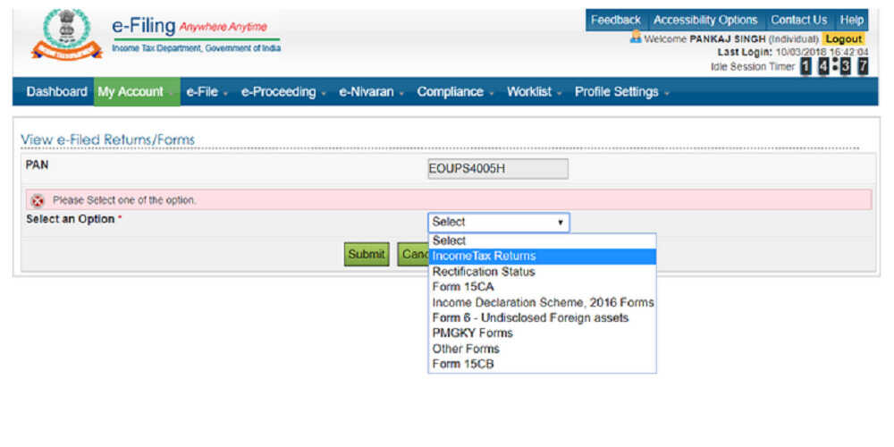 download itr acknowledgement online download itr acknowledgement online