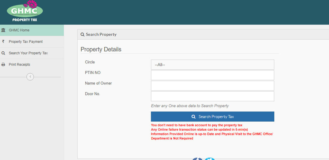 ghmc online payment