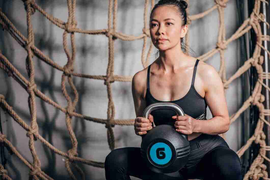 Traveling Kettlebell Squats