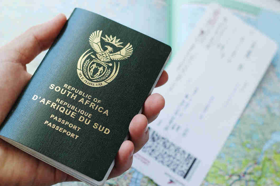 south africa visa uk travel document