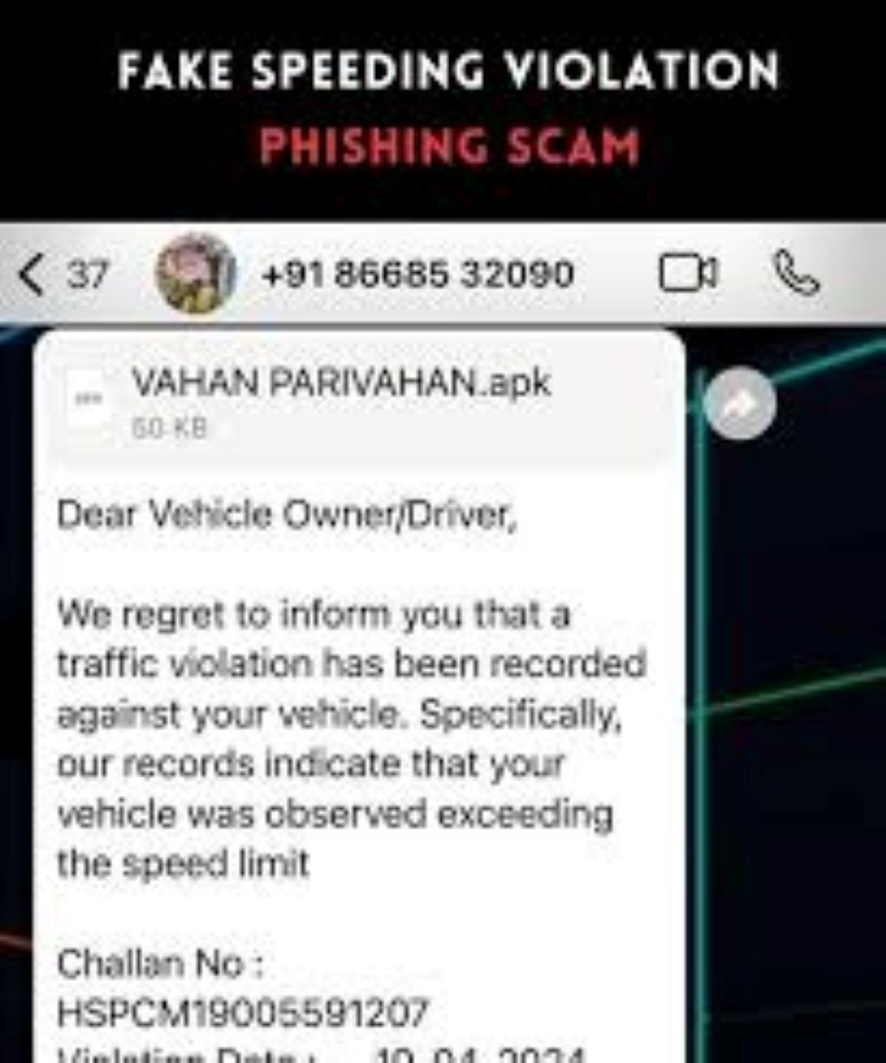 E-Challan Scams Happening Through WhatsApp