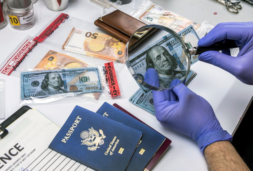checking passports and bills