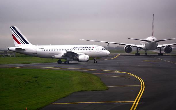 air france on the runway