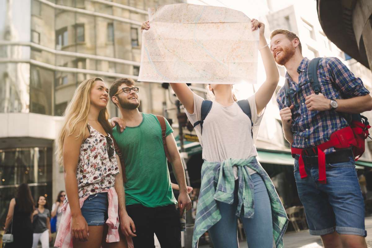 frinds with map