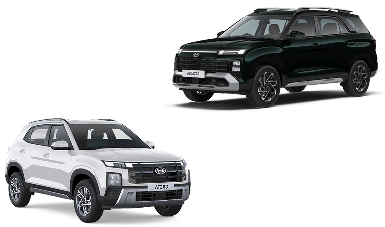 hyundai alcazar vs hyundai creta