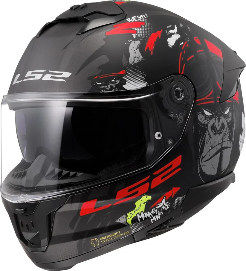 ls2 ff320 stream angry monkey helmet