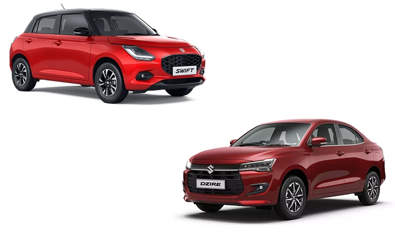 maruti swift vs maruti swift dzire