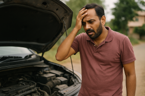 Fog in Car Headlight
