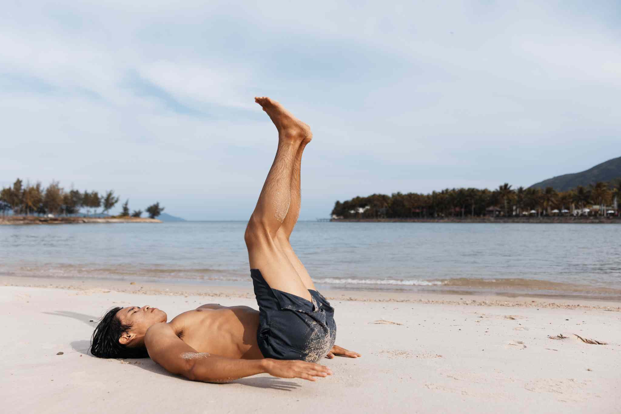 performing halasana