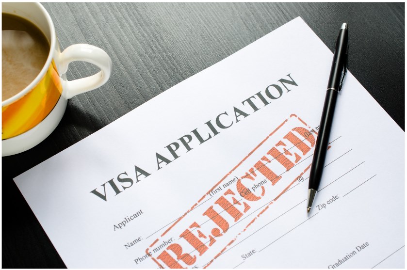visa rejected form