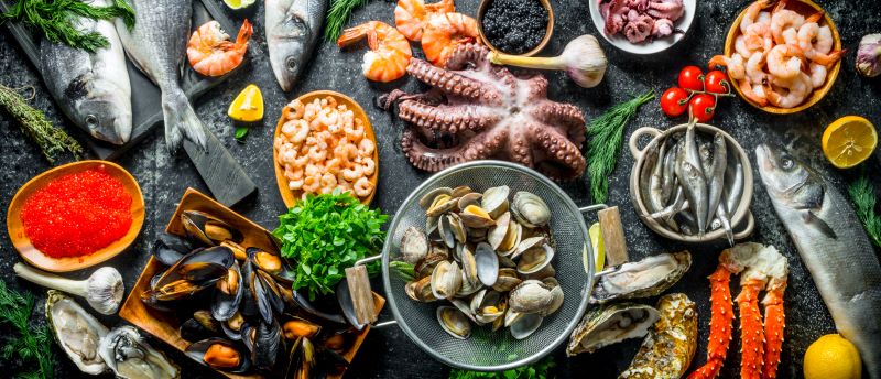 Seafood High in Iron