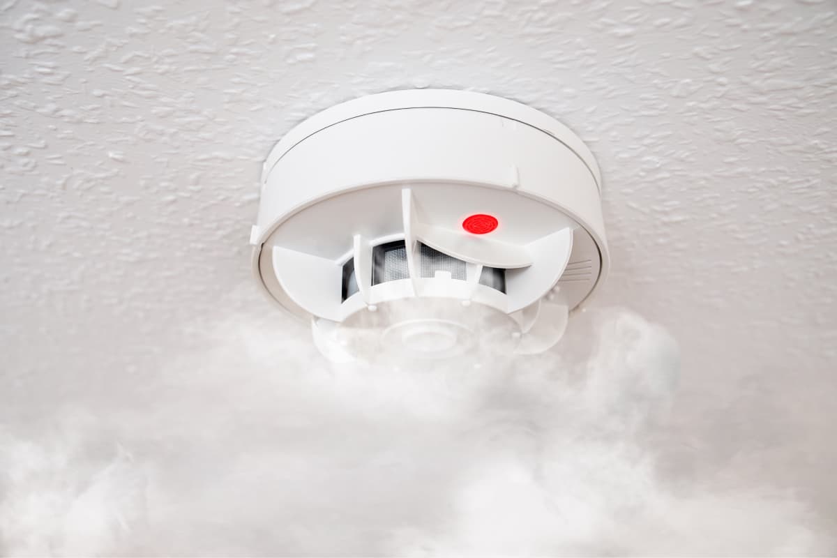 smoke detector wall