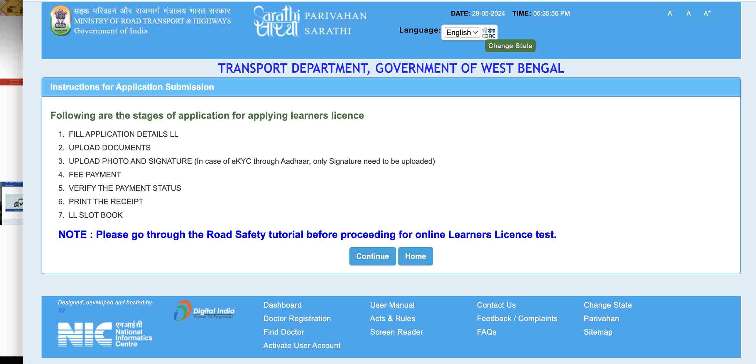 apply for driving licence