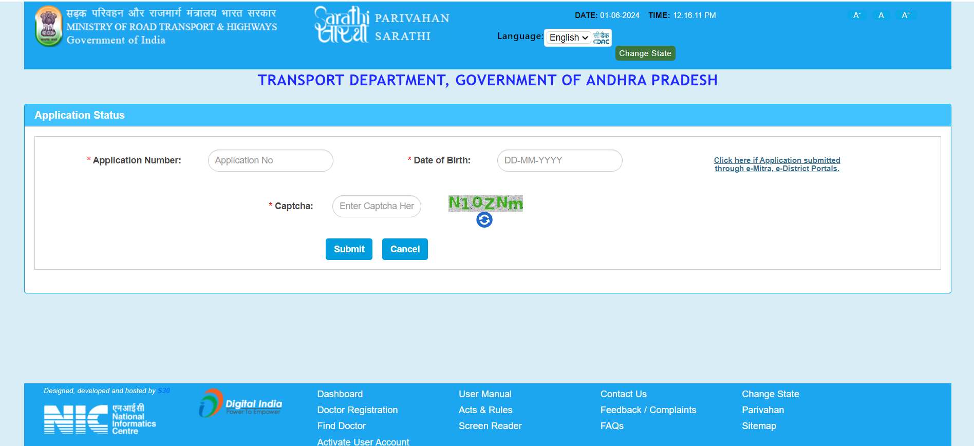 driving licence status