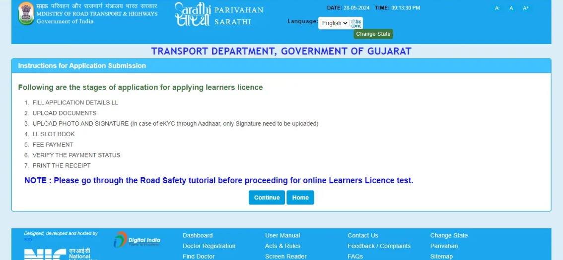 apply for driving licence