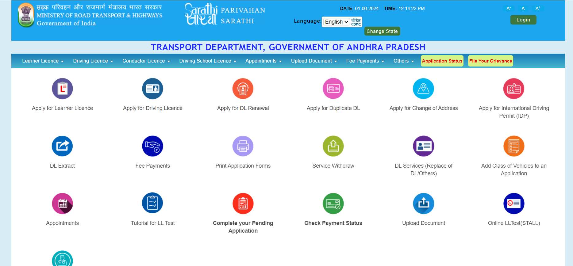 driving licence status