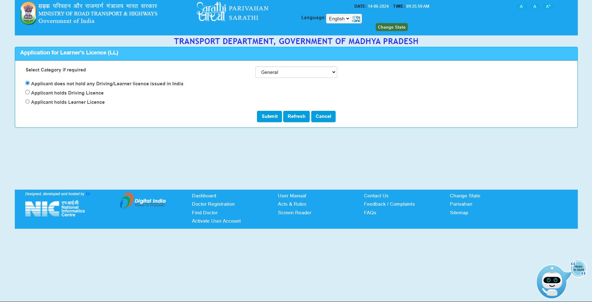 apply for driving licence