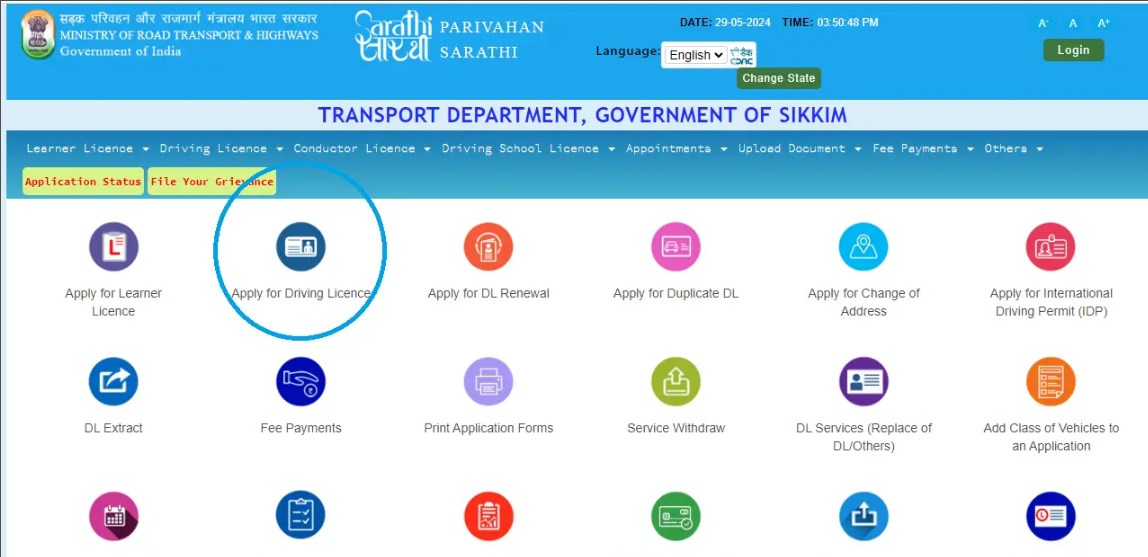 Apply for Driving Licence