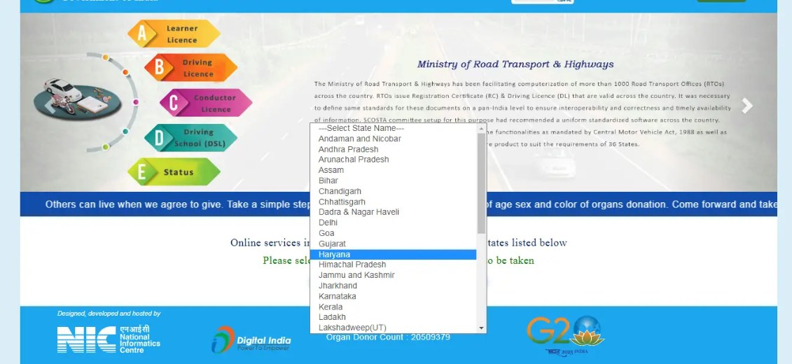 Apply for Driving Licence