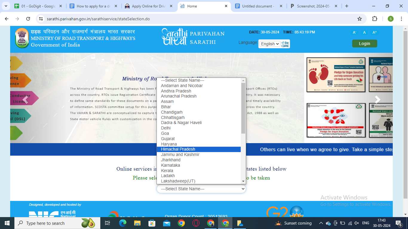 apply for driving licence