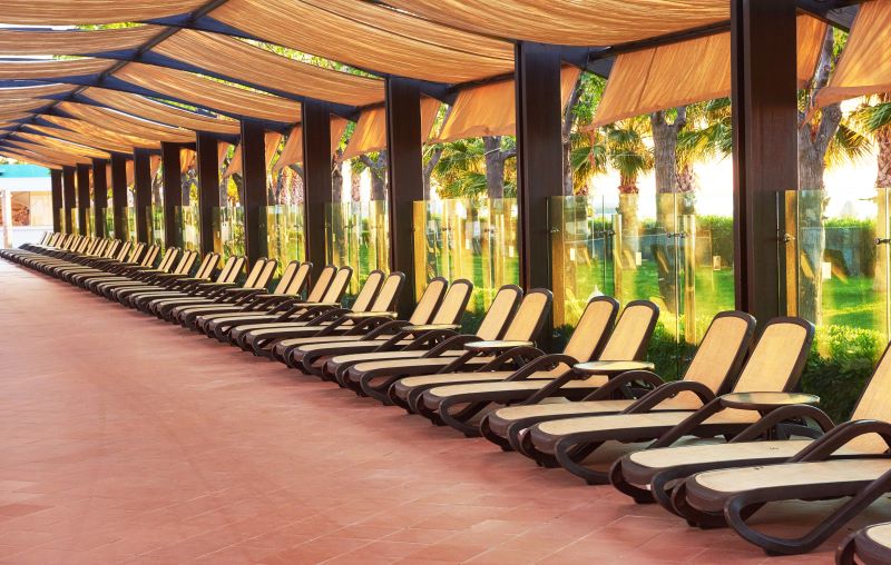 sun lounger at hotel