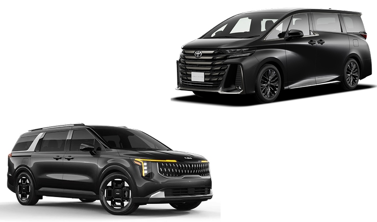 toyota vellfire vs kia carnival