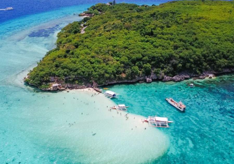 Boats near Islands