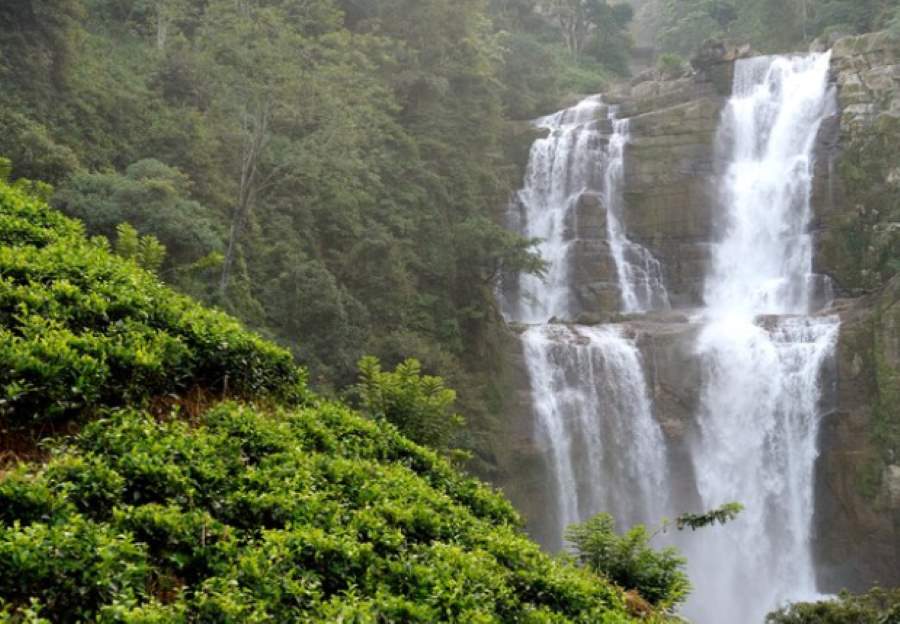 scenic waterfall in sri lanka