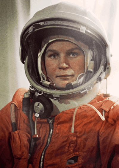 valentina in astronaut suit