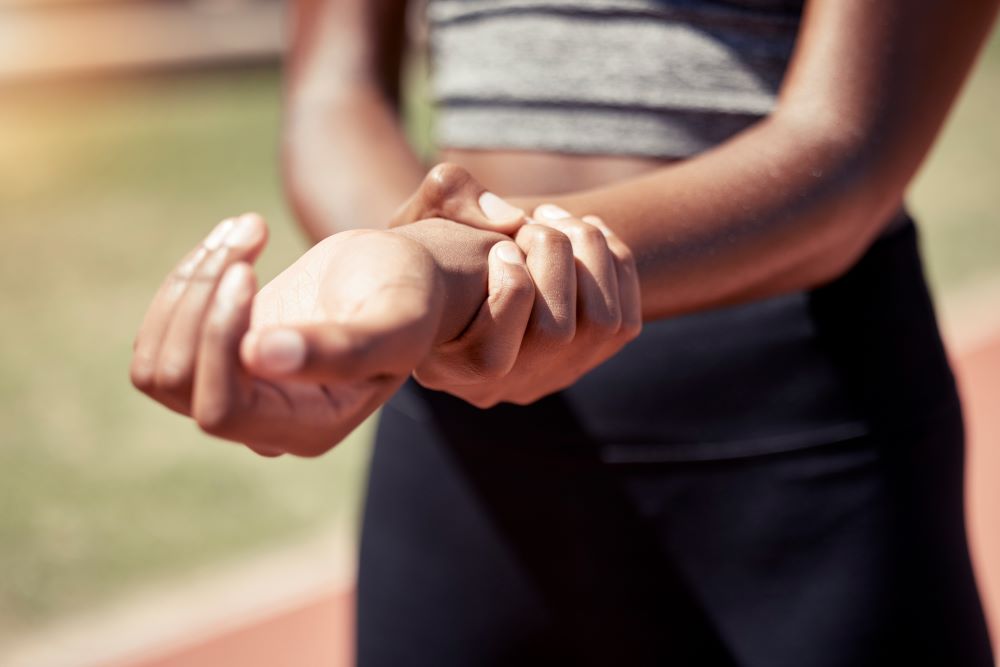 wrist bend movement.