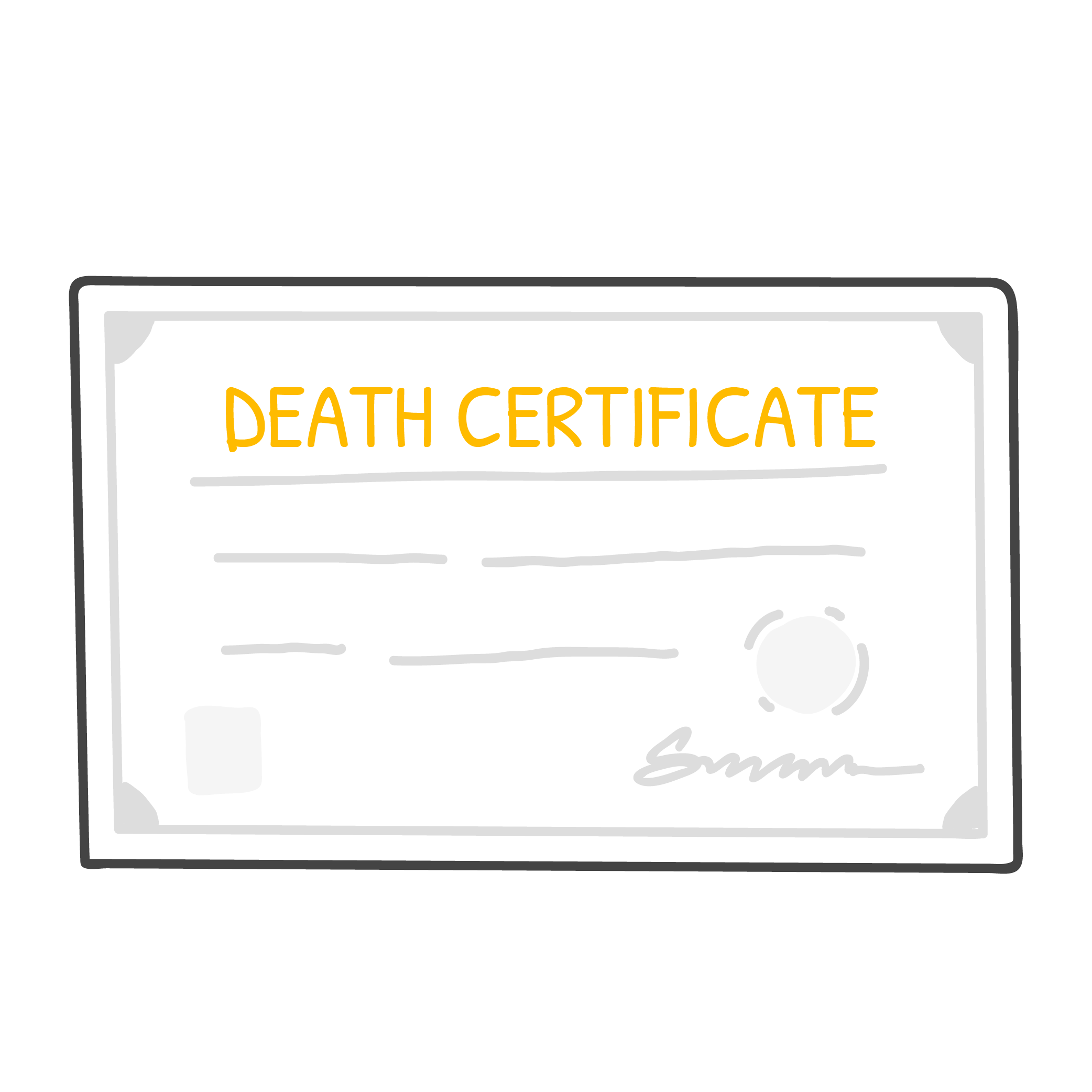 death certificate