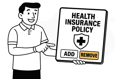 How to Add or Remove Members from the Health Insurance Policy