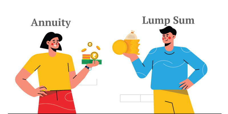 pension annuity and lump sum