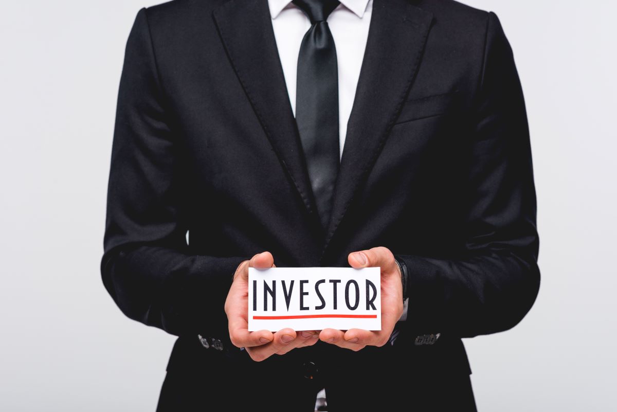 cropped view of business man suit