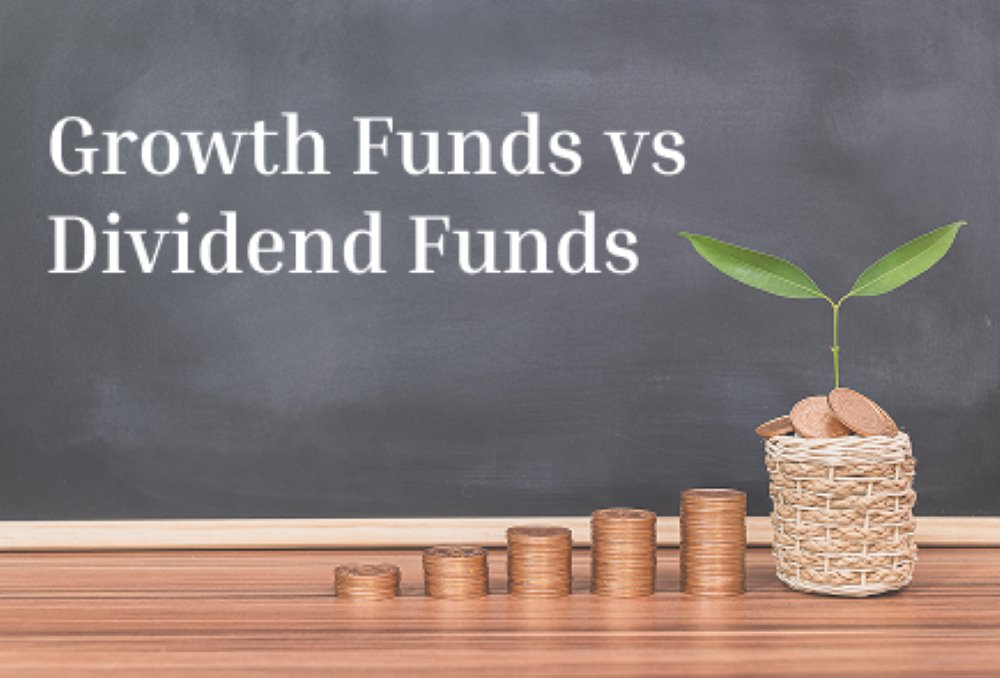 difference between growth funds and dividend funds