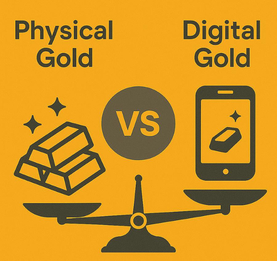 difference between physical gold and digital gold