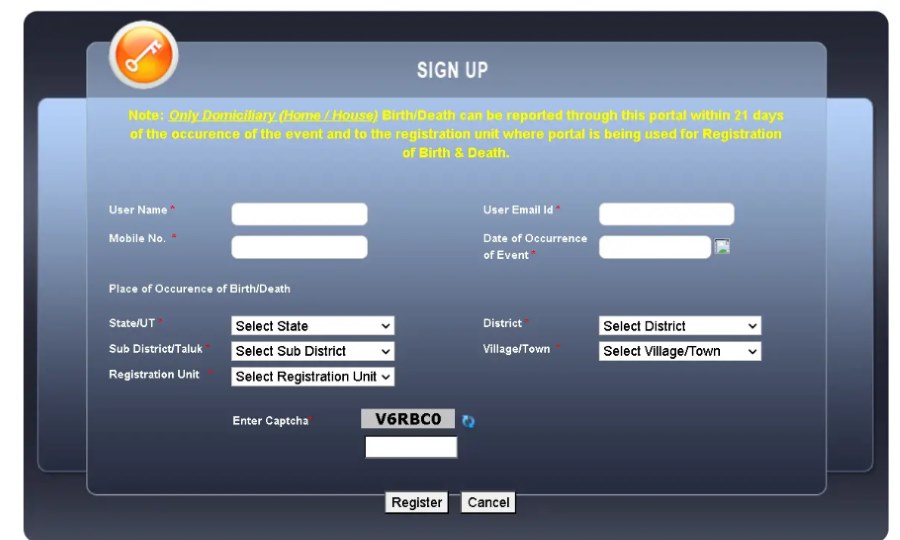 steps to apply for a birth certificate online