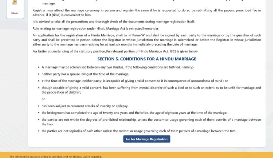 how to get a duplicate marriage certificate in telangana through portal