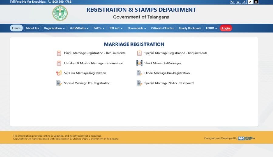 step 3 on how to apply marriage certificate in telangana