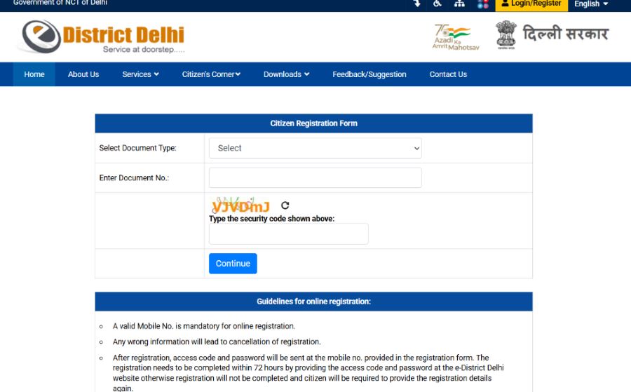step 3 on how to apply marriage certificate in delhi