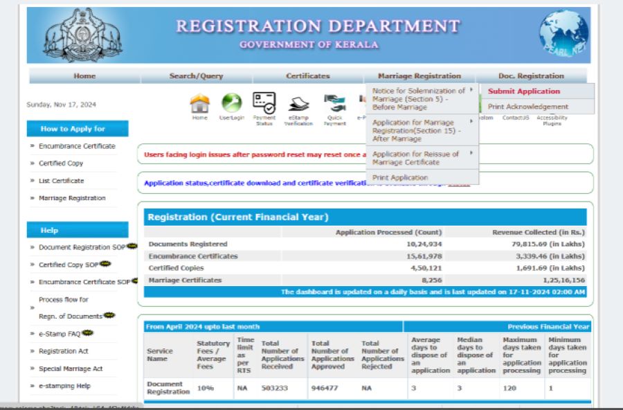 step 4 on how to apply for a muslim marriage certificate in kerala