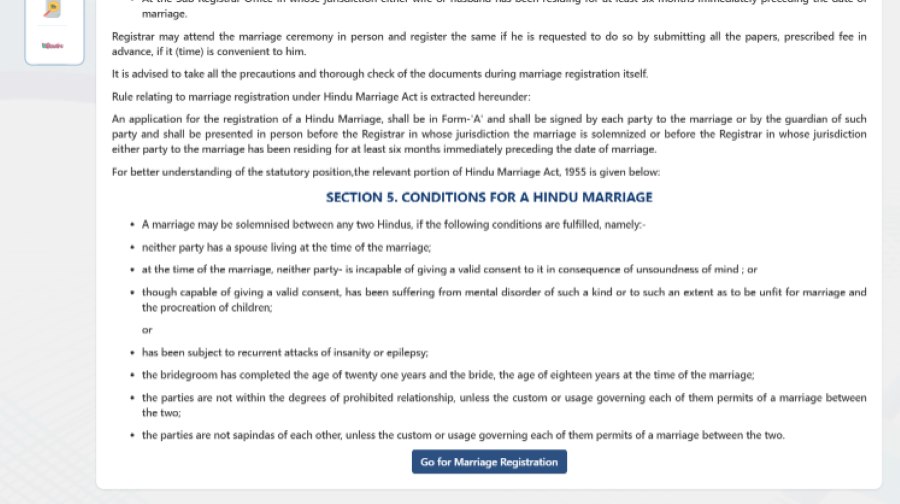step 5 of getting marriage certificate in telangana