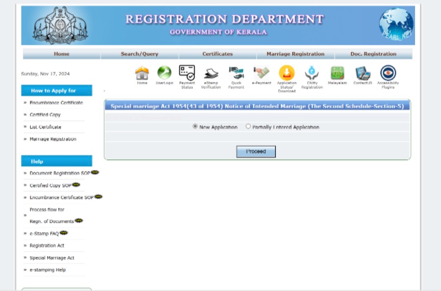 step 5 on how to apply for a muslim marriage certificate in kerala