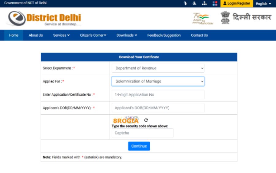 how to apply for a duplicate marriage certificate in delhi